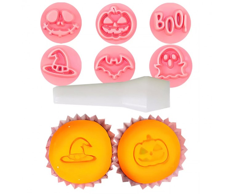 Carimbos Brigadeiro Halloween Rosa