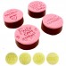 Kit de Carimbos Frases Mimos Rosa 5 cms