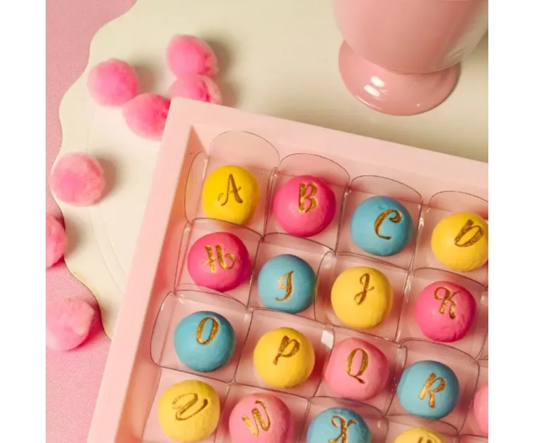Carimbo Doces e Brigadeiros Letras Glamour