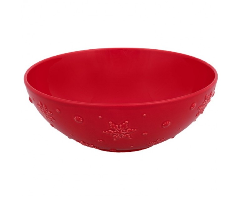 Saladeira Snowflakes - 25,5 Vermelho