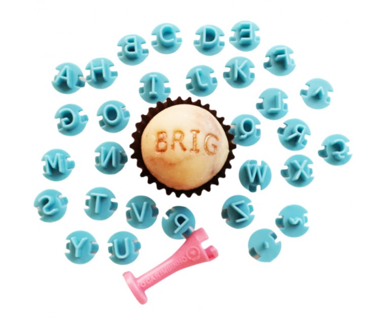 Carimbos para brigadeiros Letras Brig