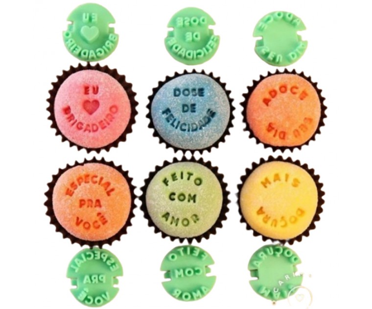 Carimbos para Brigadeiros Frases