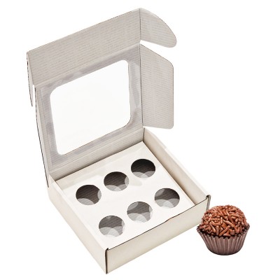 Caixa 6 Brigadeiros c/janela