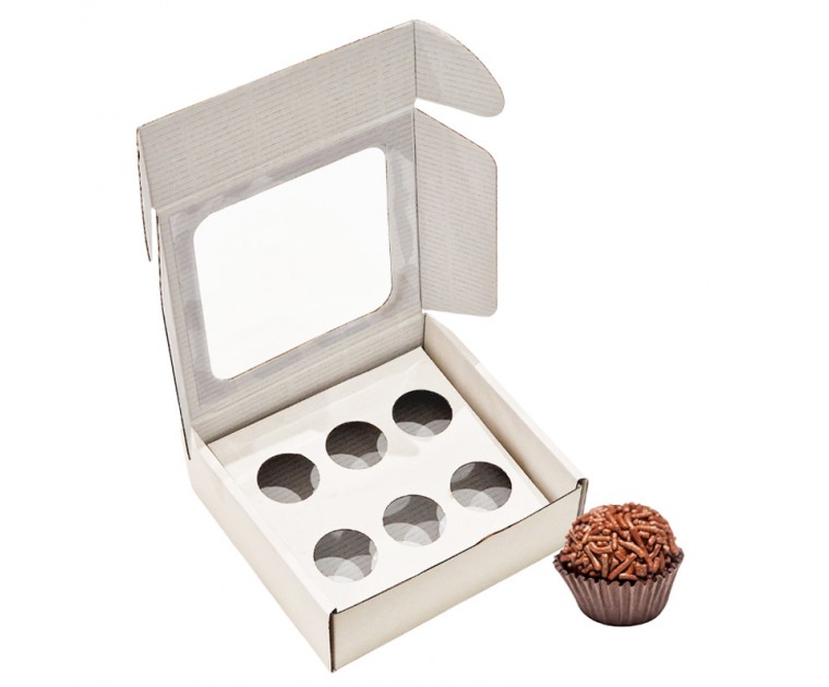 Caixa 6 Brigadeiros c/janela