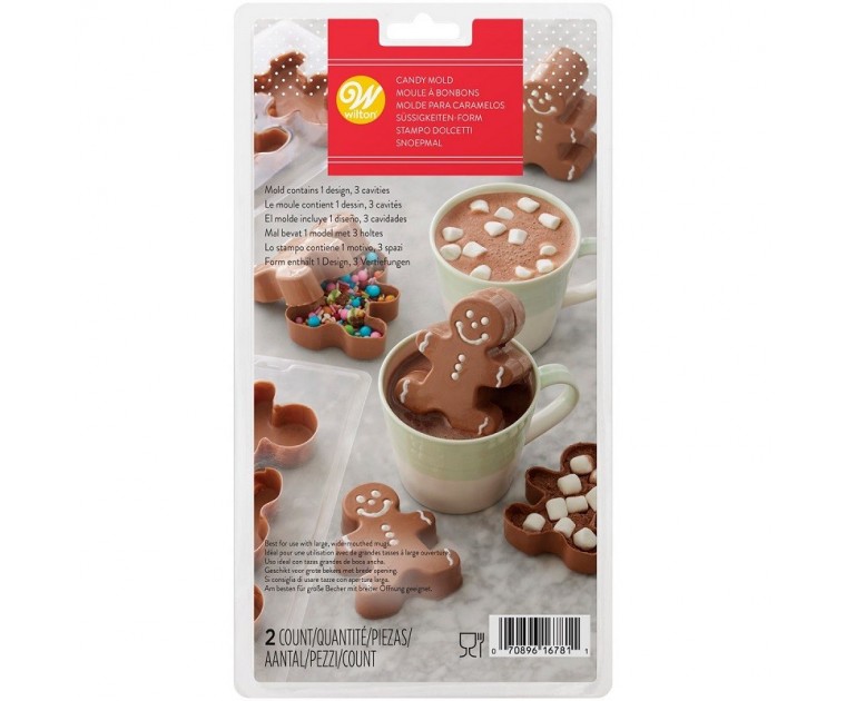 Conj. 3 Moldes Ginger Choco Bomb Wilton