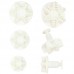 Set 3 Cortadores  Ejetor Floco de Neve