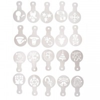 Kit 20 Mini Stencils Bento Cakes /Bolachas Natal