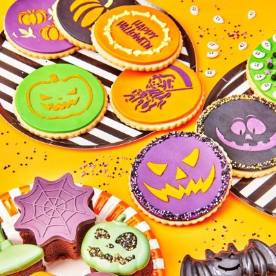 Kit 20 Mini Stencils Bento Cakes /Bolachas Halloween