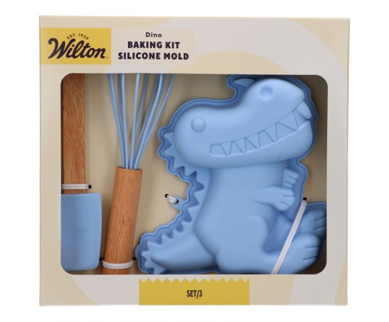 Kit Oferta Cozinha Dinossauro 3 utensílios
