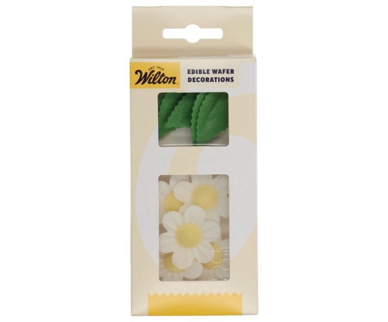 11 Decorações Comestíveis Wild Rose com Folhas 11 Decorações Comestíveis Wild Rose com Folhas