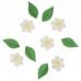 11 Decorações Comestíveis Wild Rose com Folhas