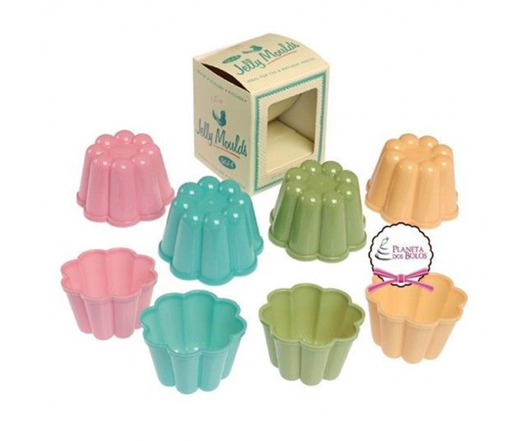 Conj.4 Moldes de Tacinha para Gelatinas