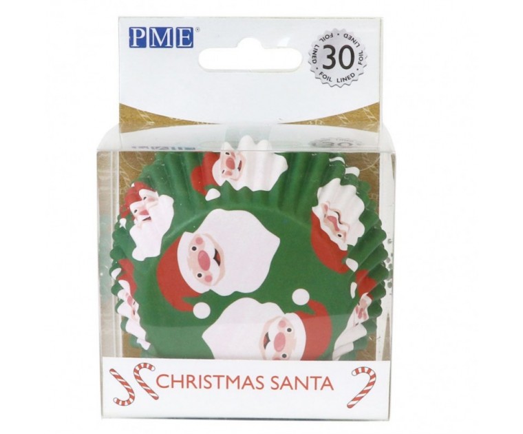 30 Tacinhas Foil Pai Natal