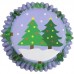 30 Tacinhas Foil Pinheirinhos de Natal