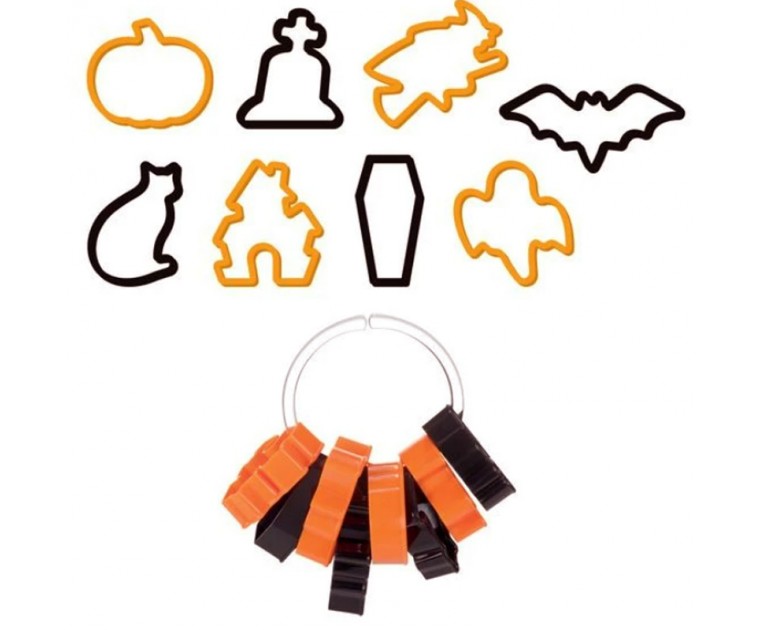 Set de 8 Cortadores Halloween