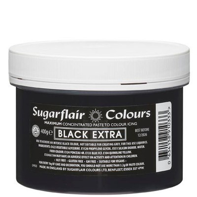 Corante Gel Concentrado Black EXTRA Sugarflair  400 Grs