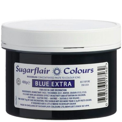 Corante Gel Concentrado Blue EXTRA Sugarflair  400 Grs