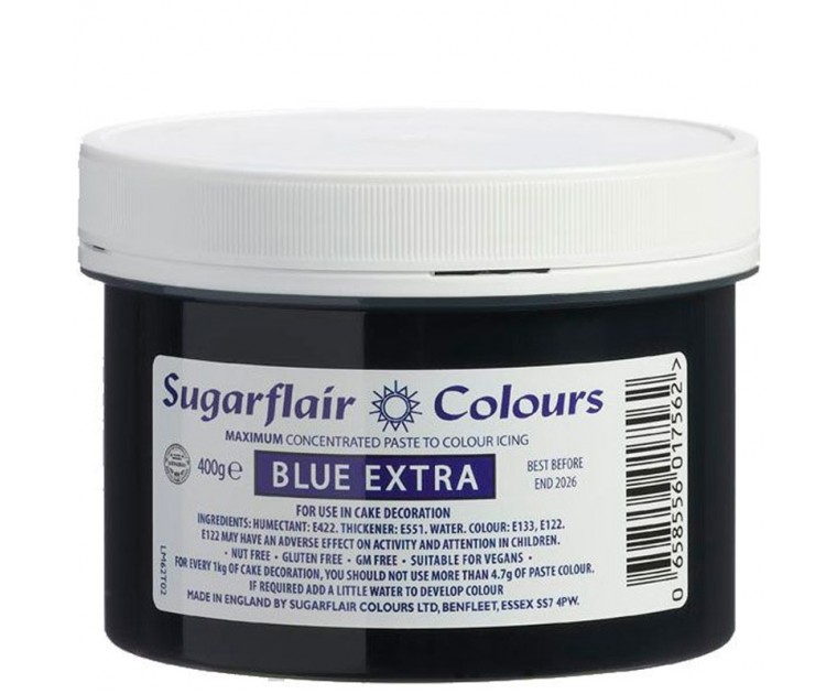 Corante Gel Concentrado Blue EXTRA Sugarflair  400 Grs