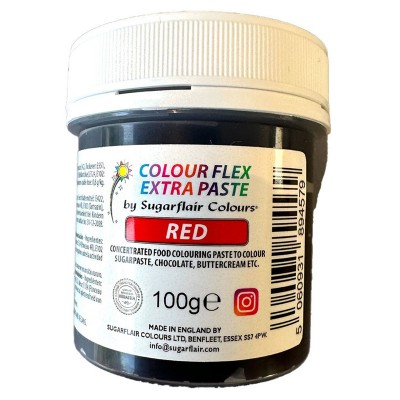 Corante Gel Concentrado RED EXTRA Sugarflair 100grs