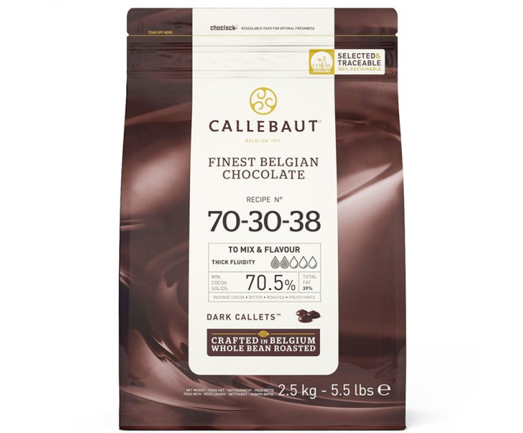 Chocolate Callebaut Extra Dark (70,5%)- 2,5 kg