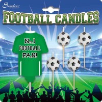 Conj, Velas Personalizáveis Futebol Verde 