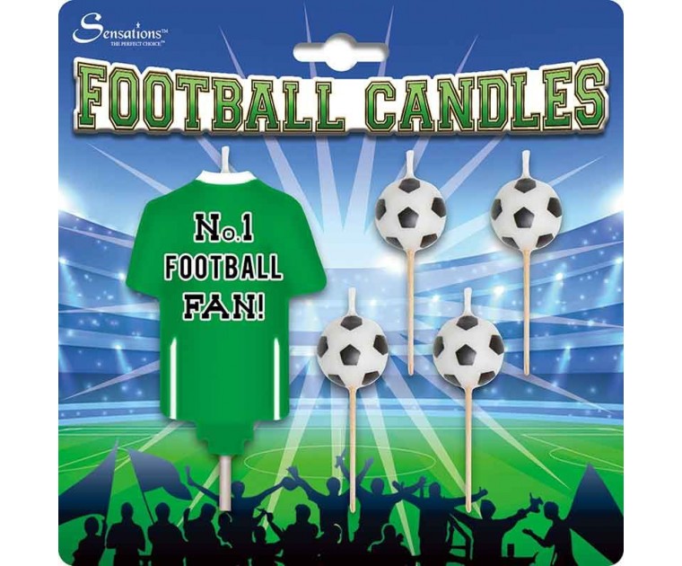 Conj, Velas Personalizáveis Futebol Verde 