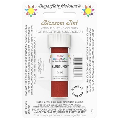 Pó Comestível Mate BURGUNDY Sugarflair