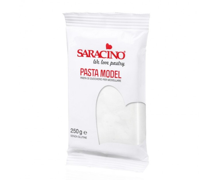 Pasta Modelar Saracino Branca 250grs