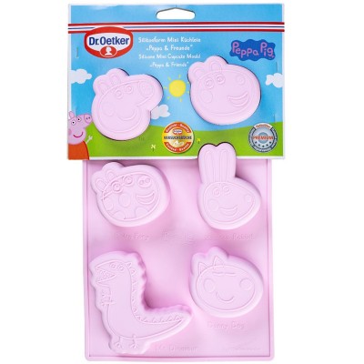 Forma Silicone Bolinhos Porquinha Peppa e Amigos