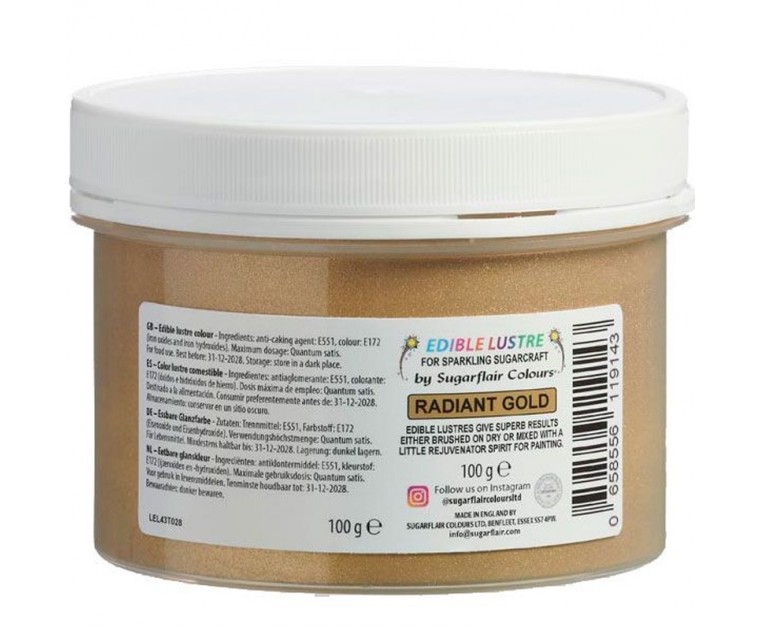 Pó Comestível Radiant Gold 100g 