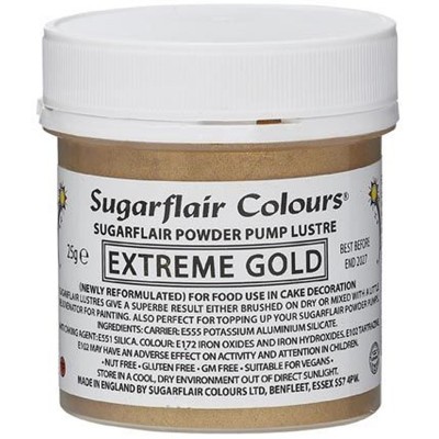 Pó Comestível Extreme Gold 25g Recarga