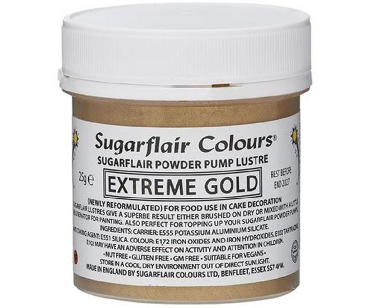 Pó Comestível Extreme Gold 25g Recarga