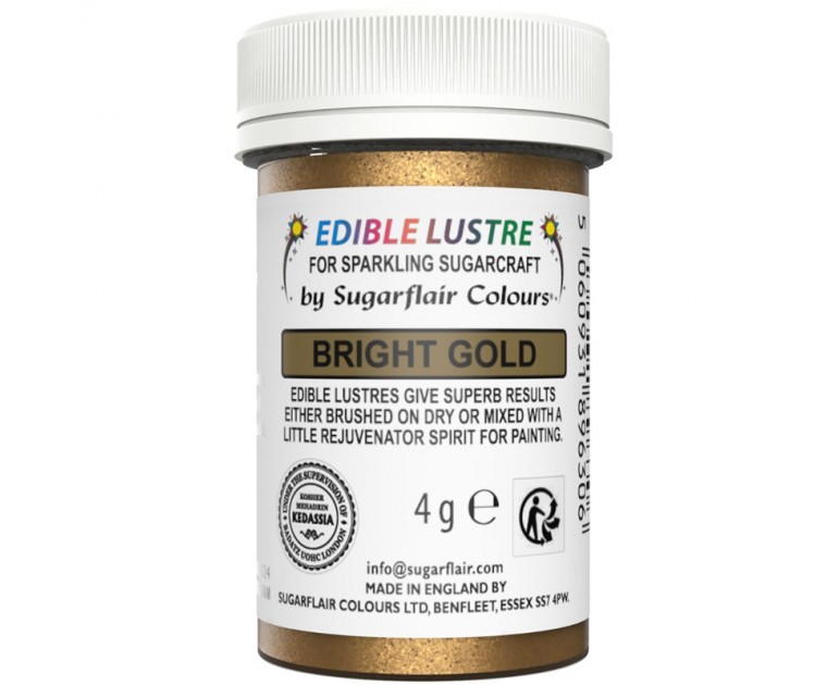 Pó Comestível Bright Gold Sugarflair