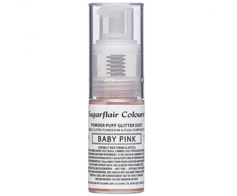 Pó Glitter Rosa em bomba spray 10g 