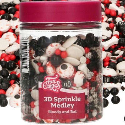 Mix Confetis Sangrentos e Morcego 3D 70 g