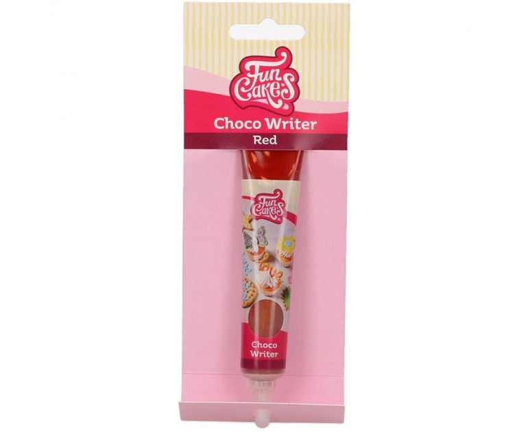 Caneta Escrita Chocolate Vermelho