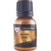Tinta Metálica Comestível Dourada