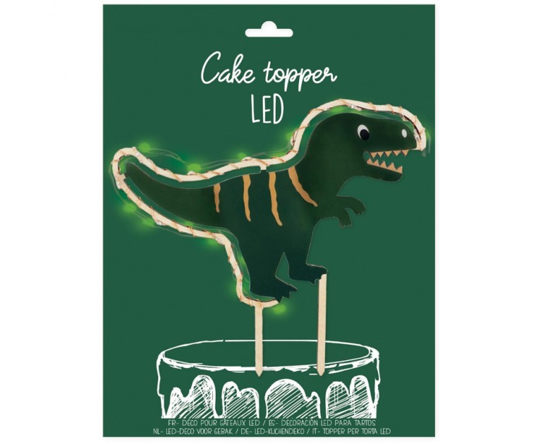 Topo Bolo Dinossauro c/ Led