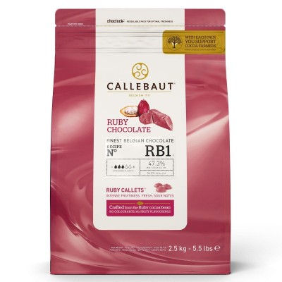 Chocolate Callebaut Ruby 2.5 kgs -Sob Encomenda***