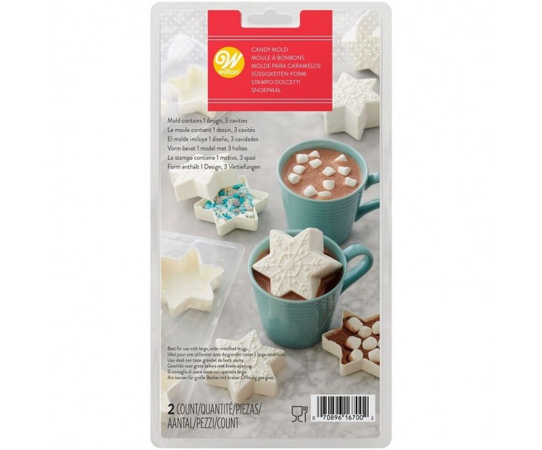 Conj. 3 Moldes Floco Neve Choco Bomb Wilton