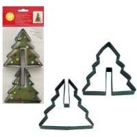 Conjunto 2 Cortadores Árvore Natal 3 D