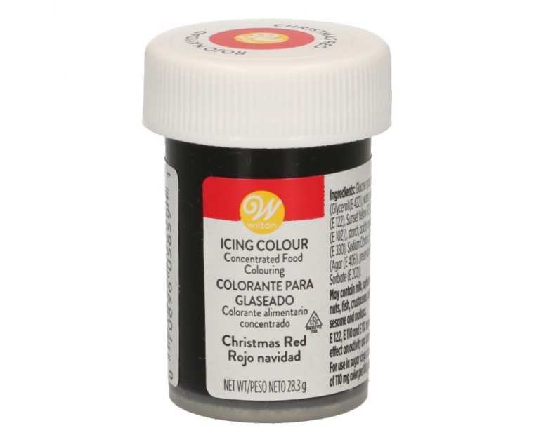 Corante Gel  Christmas Red Wilton