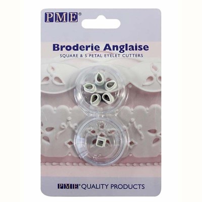 Cortador Ilhós Broderie Anglaise Square & 5 Pétala