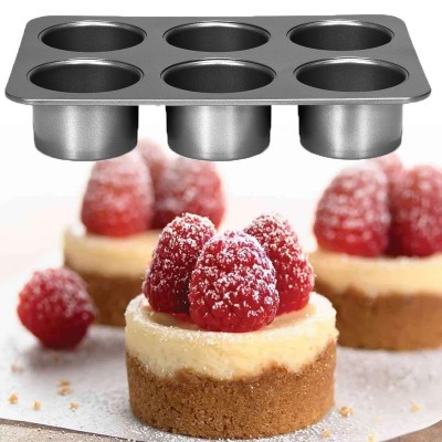 Forma Mini Cheesecake 6 Cavidades Fundo Amovível