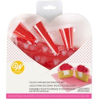 Kit Decoração 7 Peças Cup Cakes São Valentim