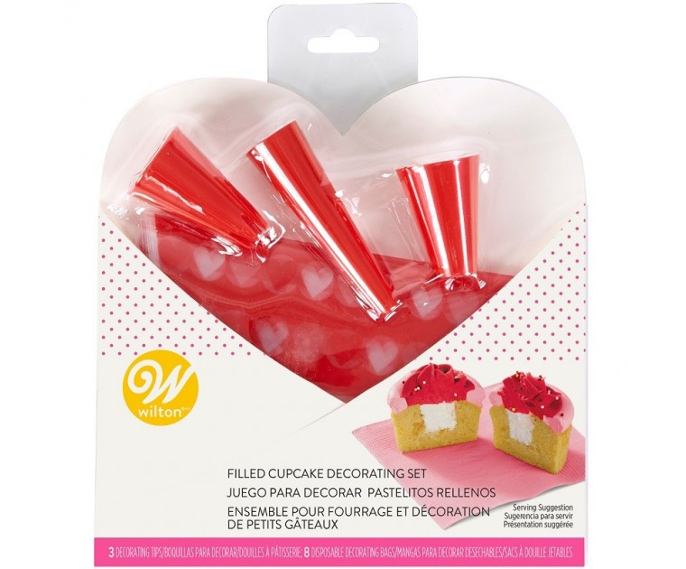 Kit Decoração 7 Peças Cup Cakes São Valentim