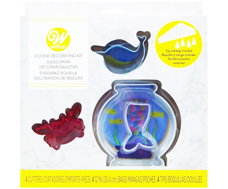 Kit Decoração + Cortadores Aquário