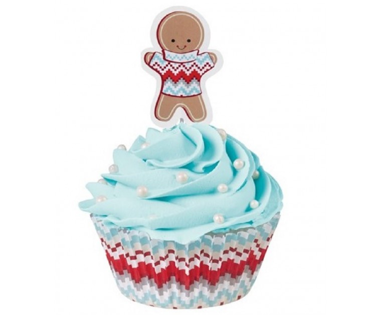 Pack 24 Forminhas com Picks Holiday Sweet