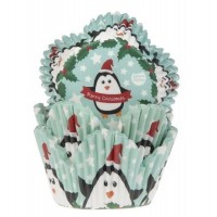 Pack 50 Tacinhas de Túlipa H&M Pinguim Natal