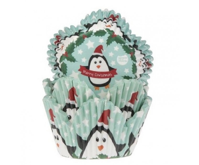 Pack 50 Tacinhas de Túlipa H&M Pinguim Natal